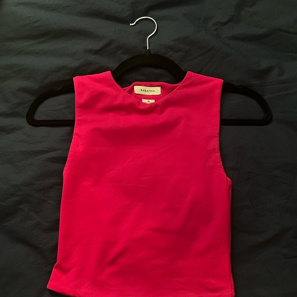Hot pink Babaton contour muscle tank - Picture 2 of 7
